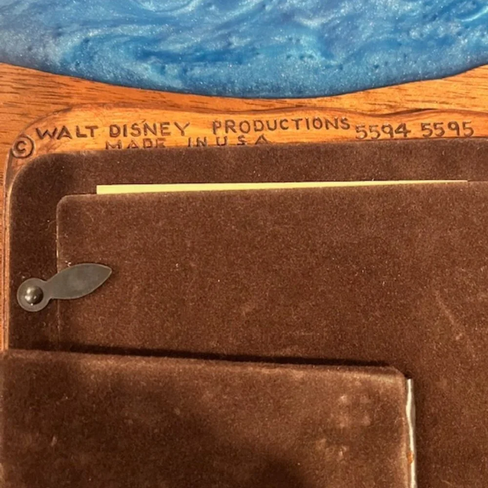 1970s Walt Disney World Snow White & the Seven Dwarfs Wood Look Picture Frame